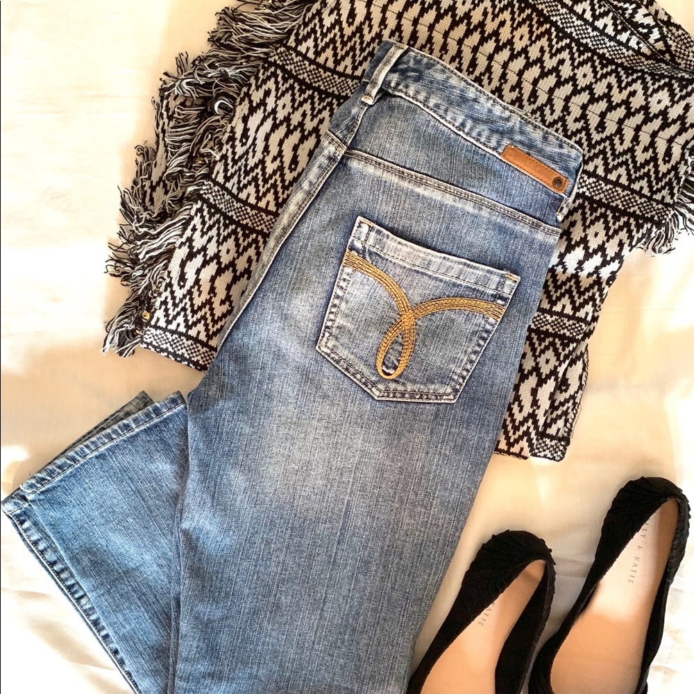 Calvin Klein Shape Capri Blue Jeans